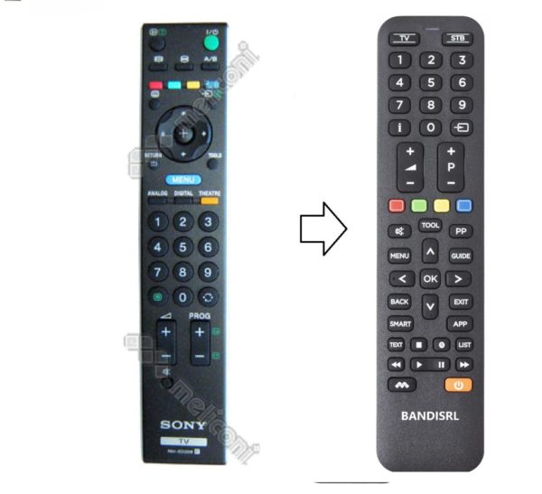 0161 TELECOMANDO COMPATIBILE (NON ORIGINALE) PER SONY KDL-40 P3000