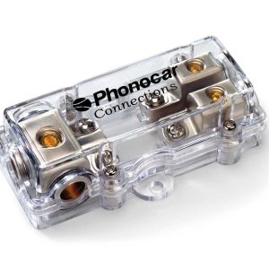 Phonocar 04497 Portafusibile 2 vie per fusibile AFC Cavo In 3x25 mm² Cavo Out 2x10 mm²