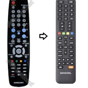 TELECOMANDO COMPATIBILE (NON ORIGINALE) PER SAMSUNG LE 37A558P3F