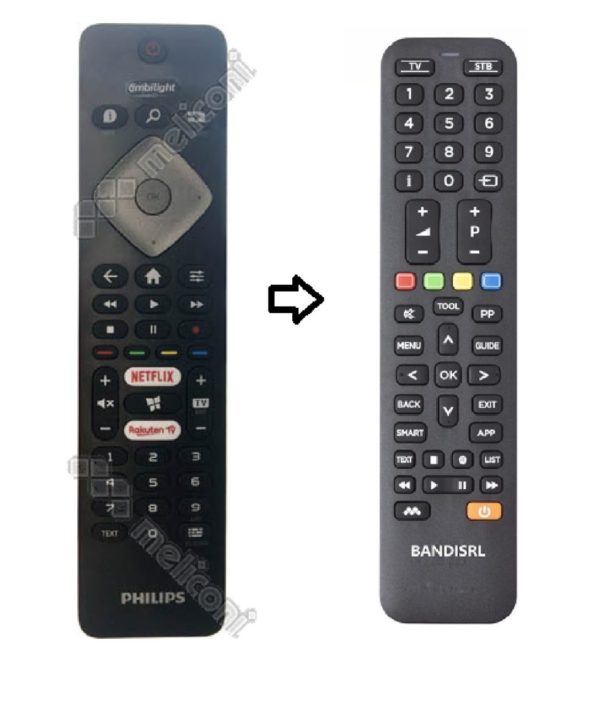 1041# Telecomando compatibile per Philips 58PUS6504/12