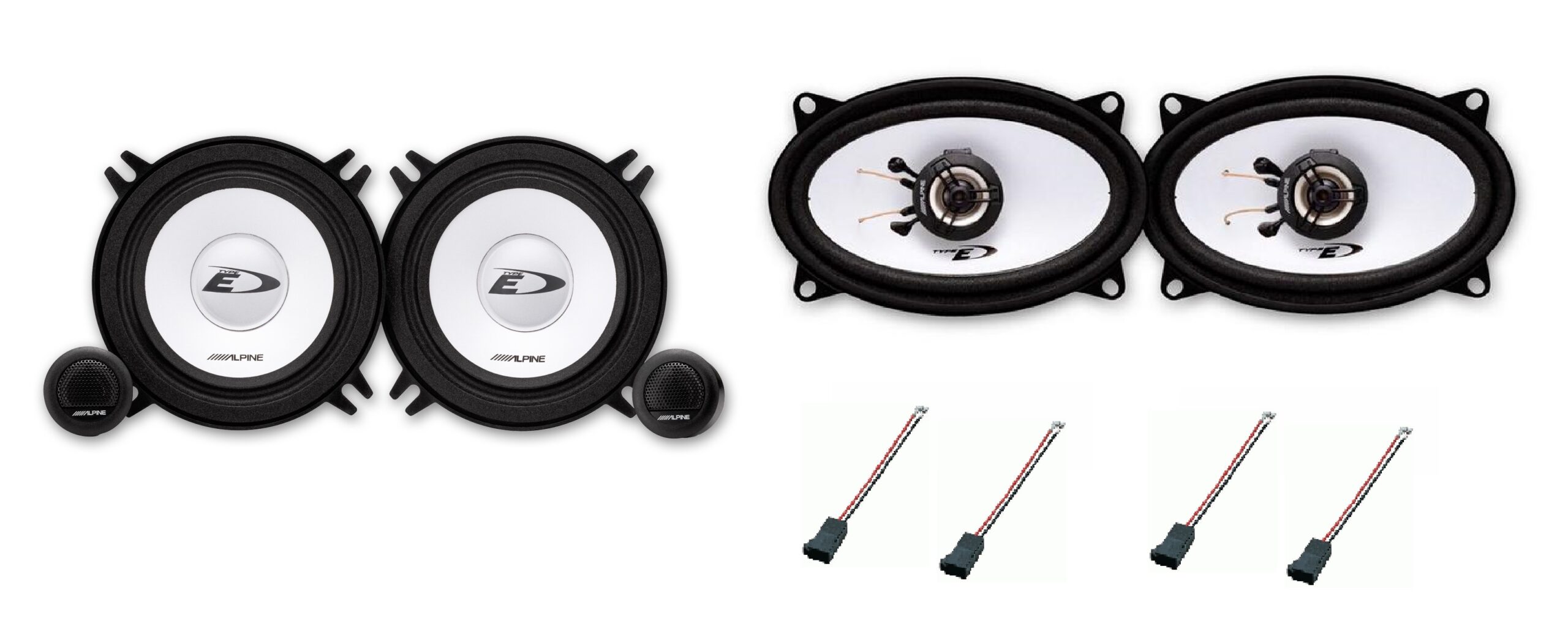 Kit 6 altoparlanti Alpine per Porsche 911 964 serie 1988- 1994 Coupè