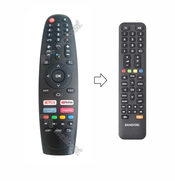 1417 Telecomando Compatibile per Smart Tech 55UA10V3