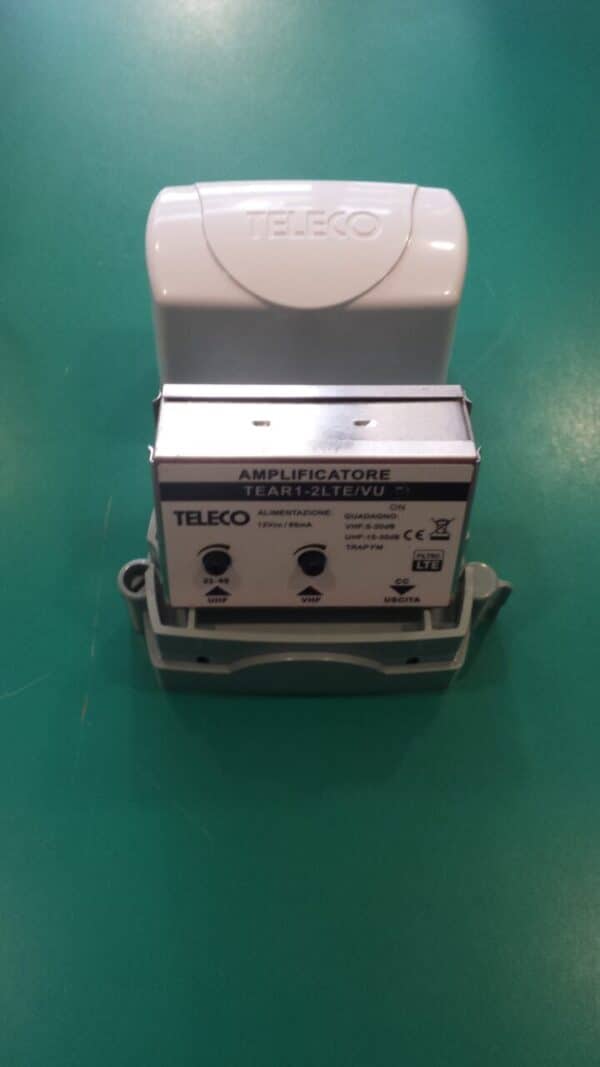 Amplificatore 2 ingressi (UHF-VHF) 1 uscita Teleco TEAR1-2LTE/VU