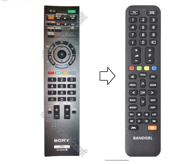 1494 TELECOMANDO COMPATIBILE (NON ORIGINALE) PER SONY RM-ED022