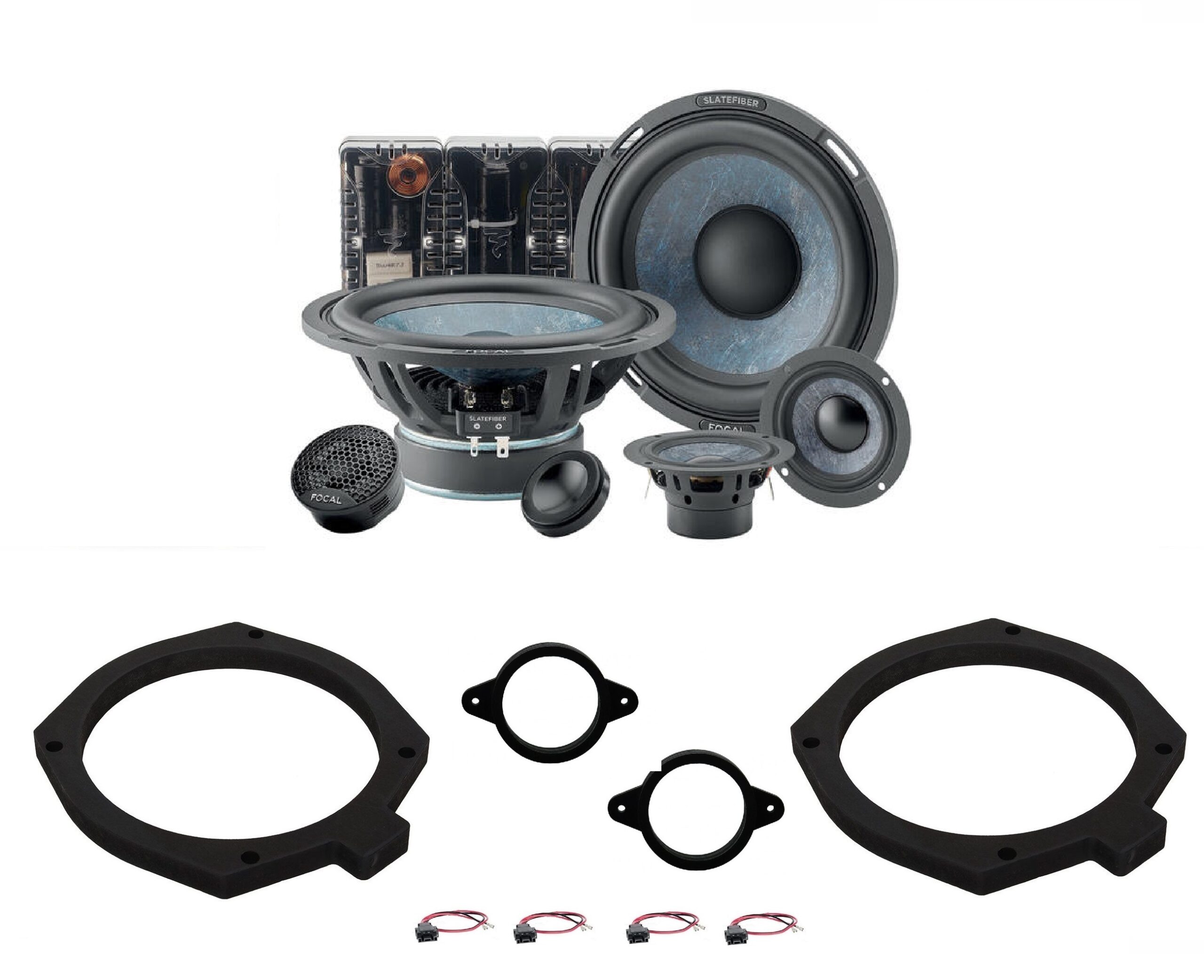 Focal Slate Fiber 165 SF3 altoparlanti per Porsche Carrera 997 serie dal 2005 al 2013