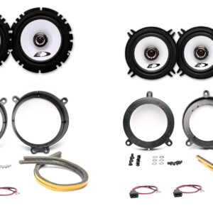Kit 4 altoparlanti Alpine per Mercedes C (W203) Anteriori e Posteriori