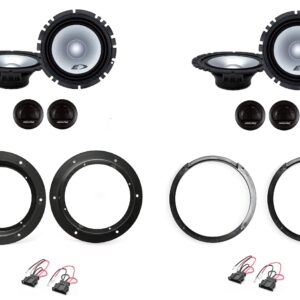 Kit 8 altoparlanti Alpine per Volkswagen Tiguan II (2016-2024) Anteriori e Posteriori