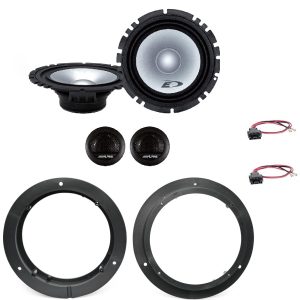 Kit 4 altoparlanti Alpine + cavi per Mercedes Classe A (W169) anteriori