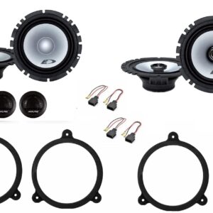 Kit 6 altoparlanti Alpine per Toyota Auris (E180) serie 2012-2018