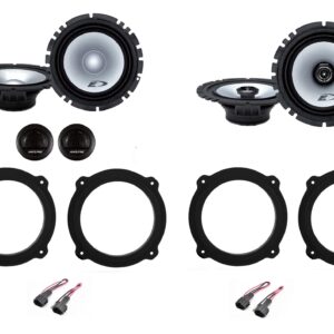 Kit 6 altoparlanti Alpine per Kia Optima dal 2015 al 2019 Anteriori e Posteriori