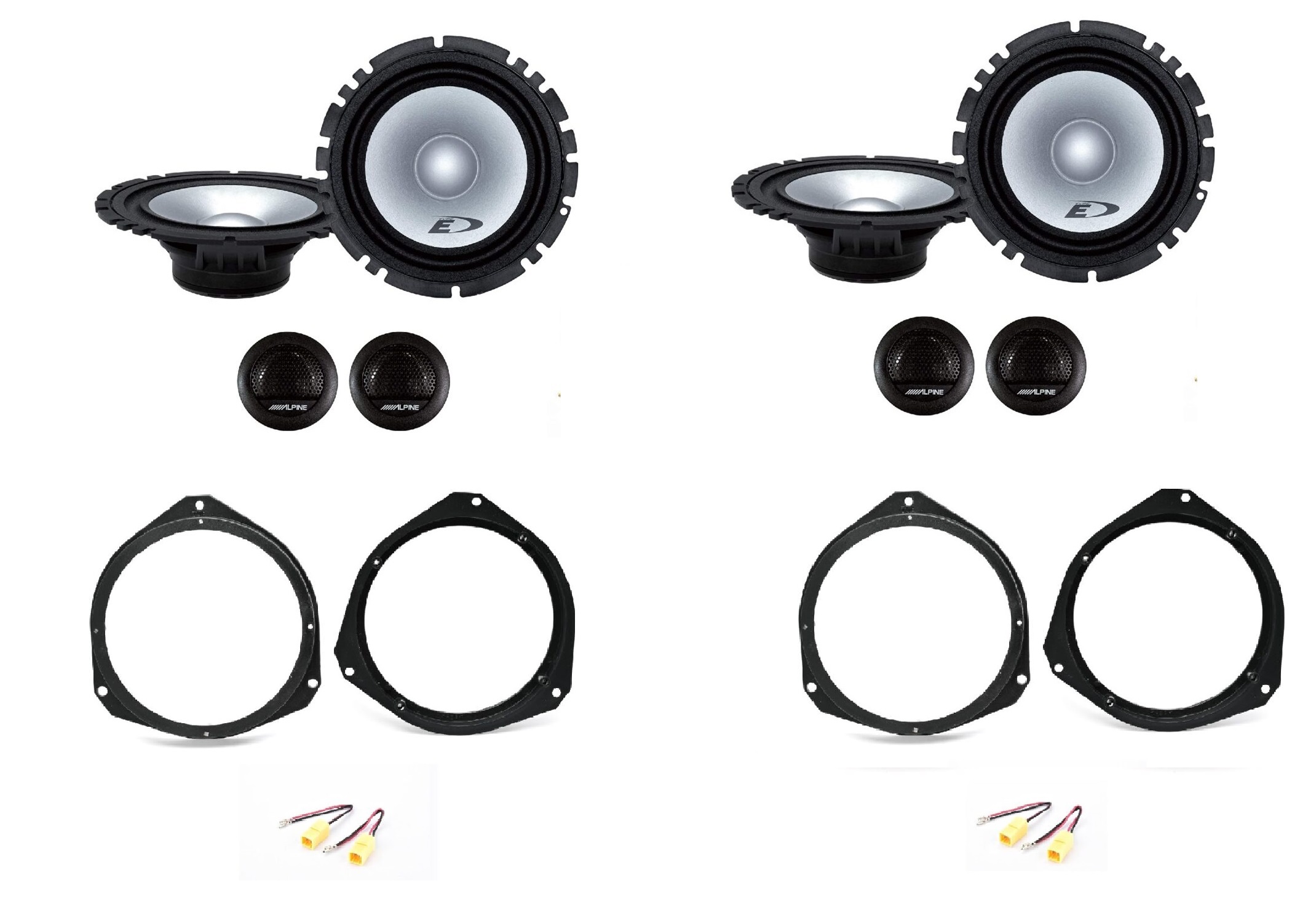 Kit 8 altoparlanti Alpine per DR 5.0 Anteriori e Posteriori