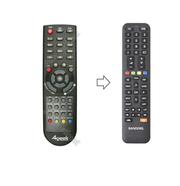 1849 Telecomando compatibile ( non originale ) per 4GEEK STREAMY MKV