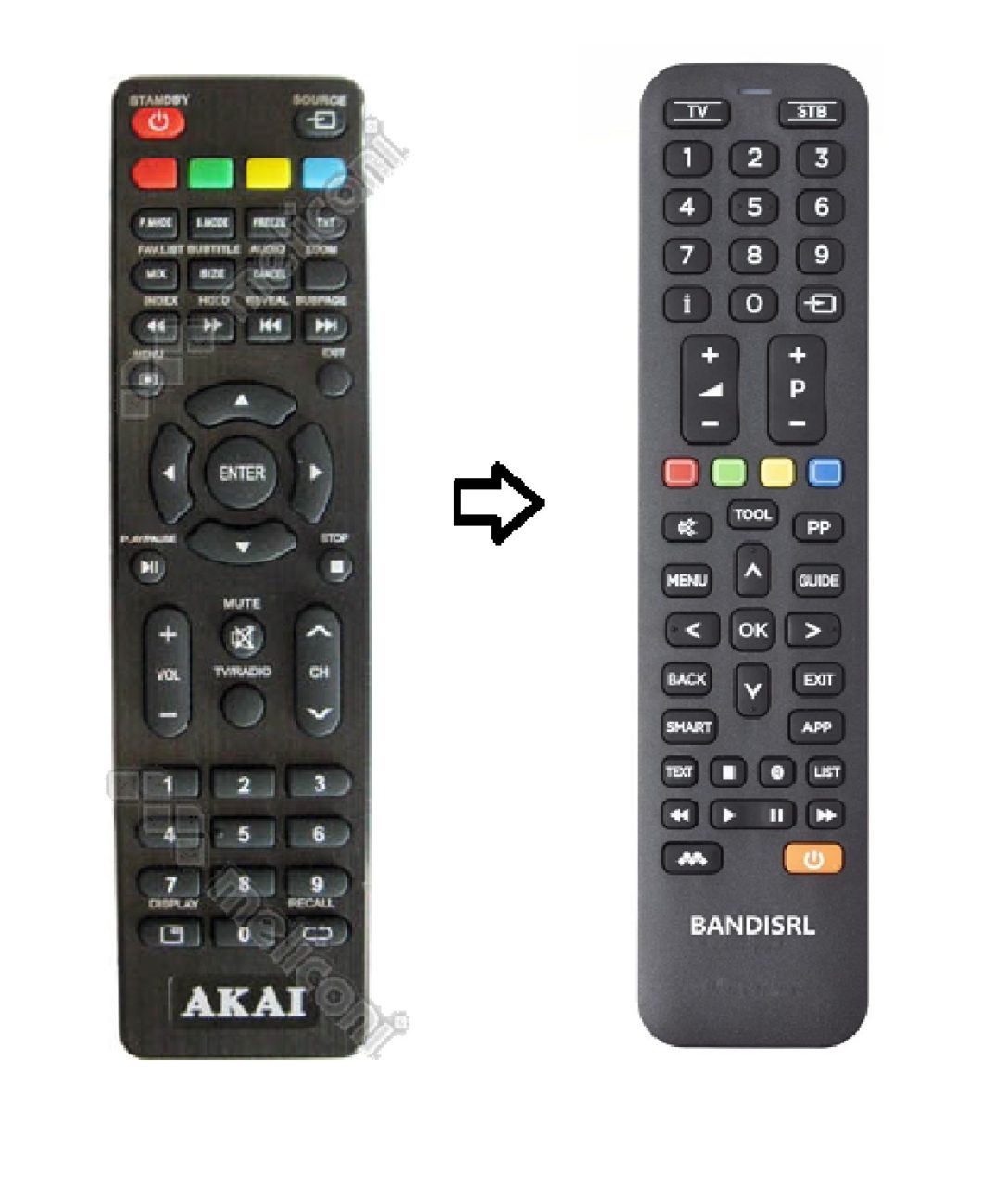 2094 Telecomando compatibile per Akai AK TV 2812 TS