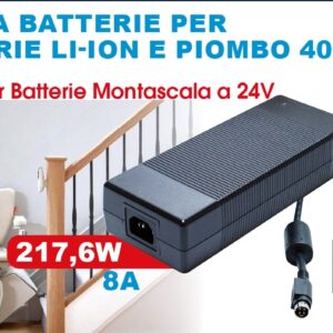Carica batterie per montascale 24 volt 40-125 Ah