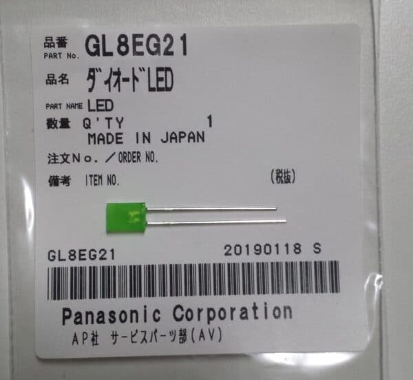TECHNICS Diodo Led originale verde GL8EG21