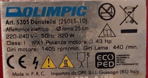 Cinghia per affettatrice DPE BEATRICE 250ES-10 - immagine 2