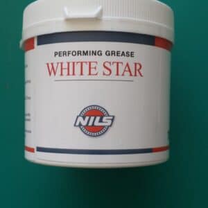 Grasso lubrificante White Star 150gr Nils per alte pressioni per la lubrificazione di cuscinetti, perni e ralle