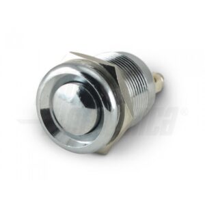 Pulsante momentaneo antivandalo ø19mm - 1P - SPST - OFF/(ON) - N.A. - 2A@250Vac - 2 term. vite