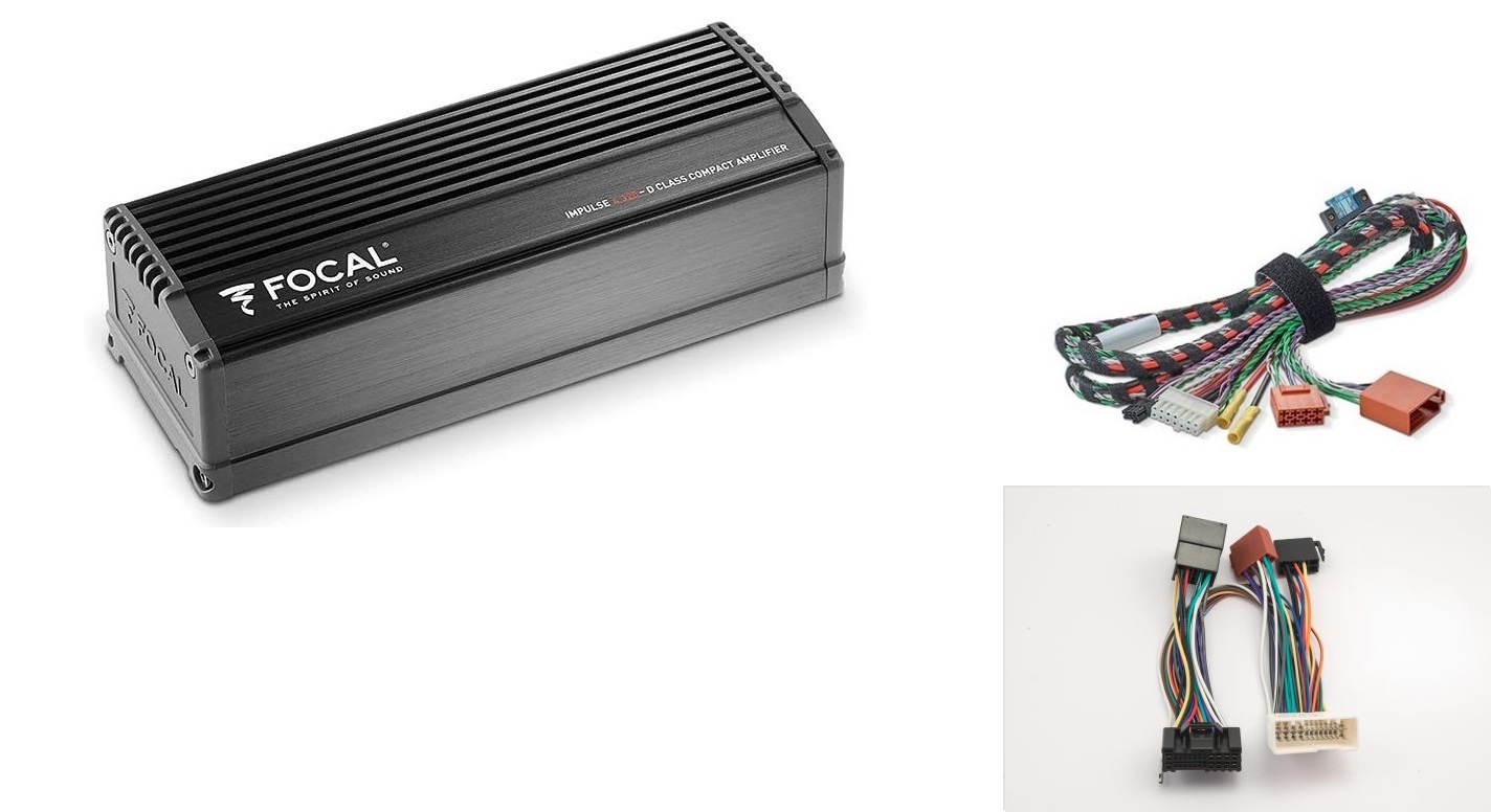 Focal Impulse 4.320 Amplificatore + cablaggi per Kia Sorento serie dal 2006 Plug and Play