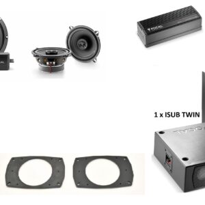 Kit Sound Upgrade FOCAL Porsche 911 964 88-94 Coupè Speaker+Amplifier+Subwoofer