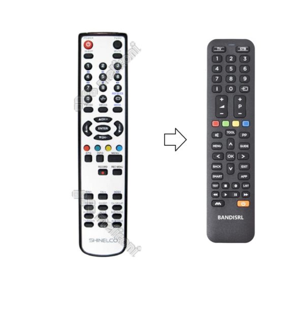 4017 TELECOMANDO COMPATIBILE (NON ORIGINALE) PER SHINELCO TVL 1930 CI