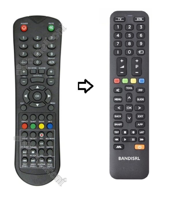 4030 TELECOMANDO COMPATIBILE (NON ORIGINALE) PER SHINELCO TVL 1540