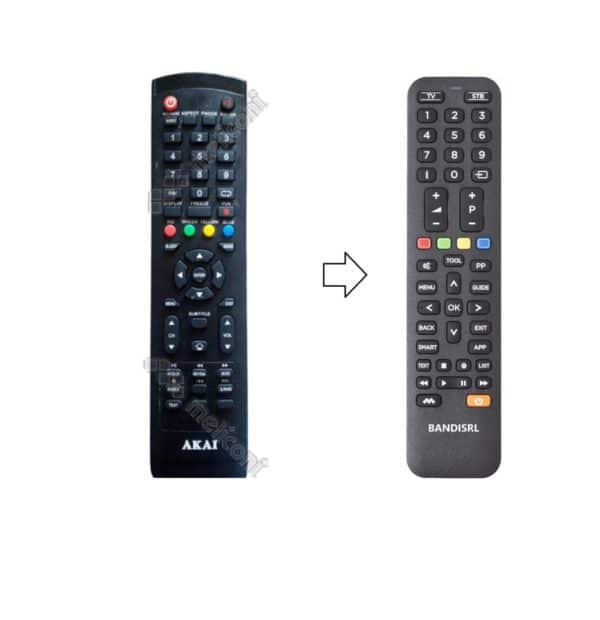 4064 TELECOMANDO COMPATIBILE (NON ORIGINALE) PER AKAI AK TV 4220 T