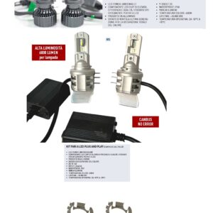Kit fari Led per BMW serie 2  21200 12000 lumen Plug and Play Can Bus