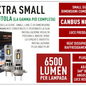 Kit Led H7 per Peugeot 2007 Plug and Play Canbus 13000 lumen 6000k