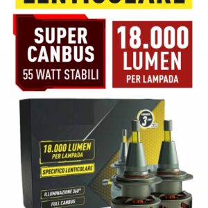 Kit Led lenticolari per Peugeot 508 36000 lumen 6000K Abbaglianti + Anabbaglianti