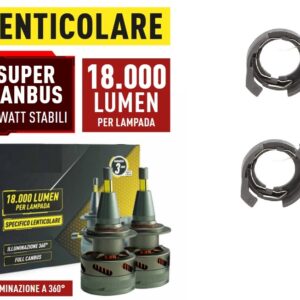 Kit Led lenticolari per VW Passat B6 B7 36000 lumen 6000K Abbaglianti + Anabbaglianti