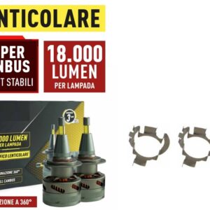 Kit Led lenticolari per Mercedes SLK (R170) 36000 lumen 6000K Abbaglianti + Anabbaglianti
