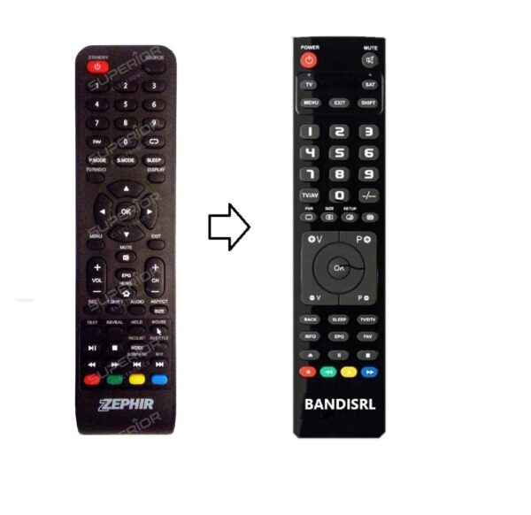 Telecomando compatibile per Zephir ZE55FHD