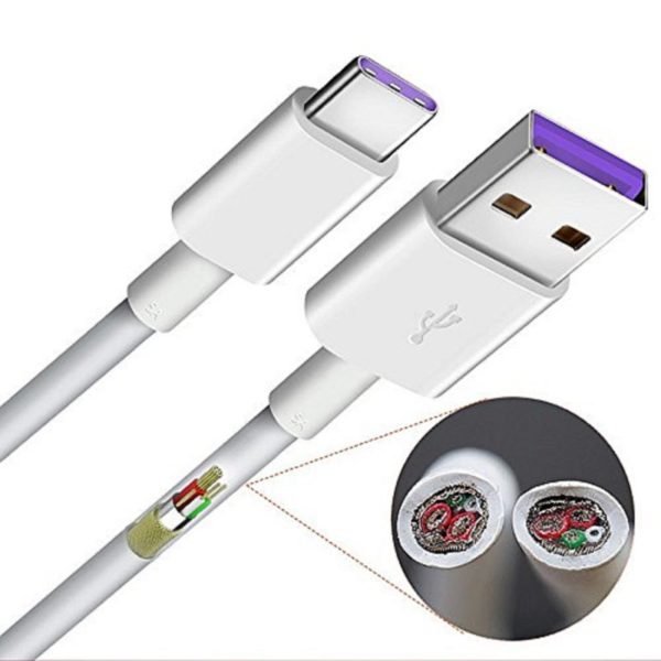 Cavo originale Huawei hl1289 ricarica rapida 5 A Tipo C per P9, P10, Plus, - immagine 2