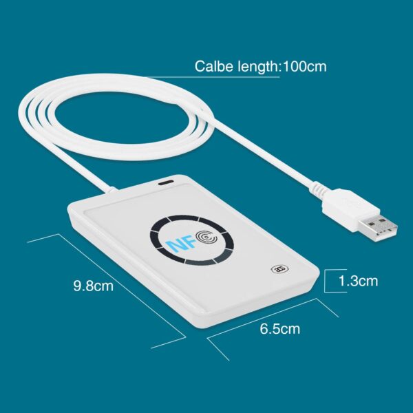 Lettore NFC Scrittore Lettore di Smart Card NFC ACR122U - immagine 2