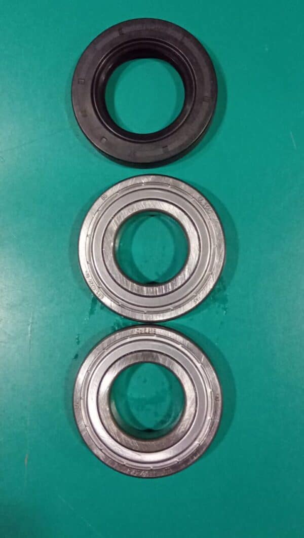 Kit cuscinetti + guarnizione para acqua lavatrice Sangiorgio 37×62×12 + 2 X  6206ZZ SKF