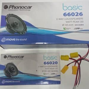 Kit altoparlanti Phonocar + cavi per Fiat Punto Anteriori e Posteriori serie 188