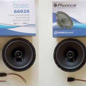 Kit altoparlanti + cavi per Peugeot 307 Anteriori e Posteriori dal 2001 al 2009