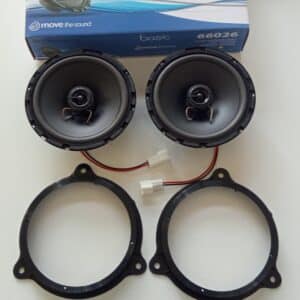 Kit altoparlanti Phonocar per Nissan Micra serie K12 dal 2003con adattatori e supporti anteriori