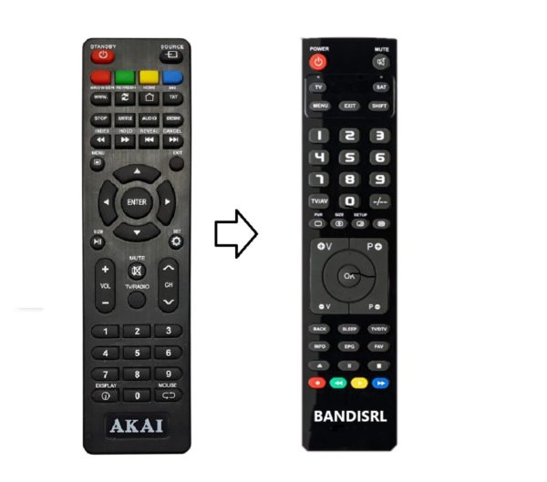 Telecomando compatibile per AKAI AKTV4025T SMART già programmato