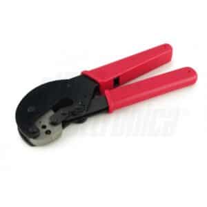 Pinza a crimpare a cricchetto per cavi RG58, RG59, RG62