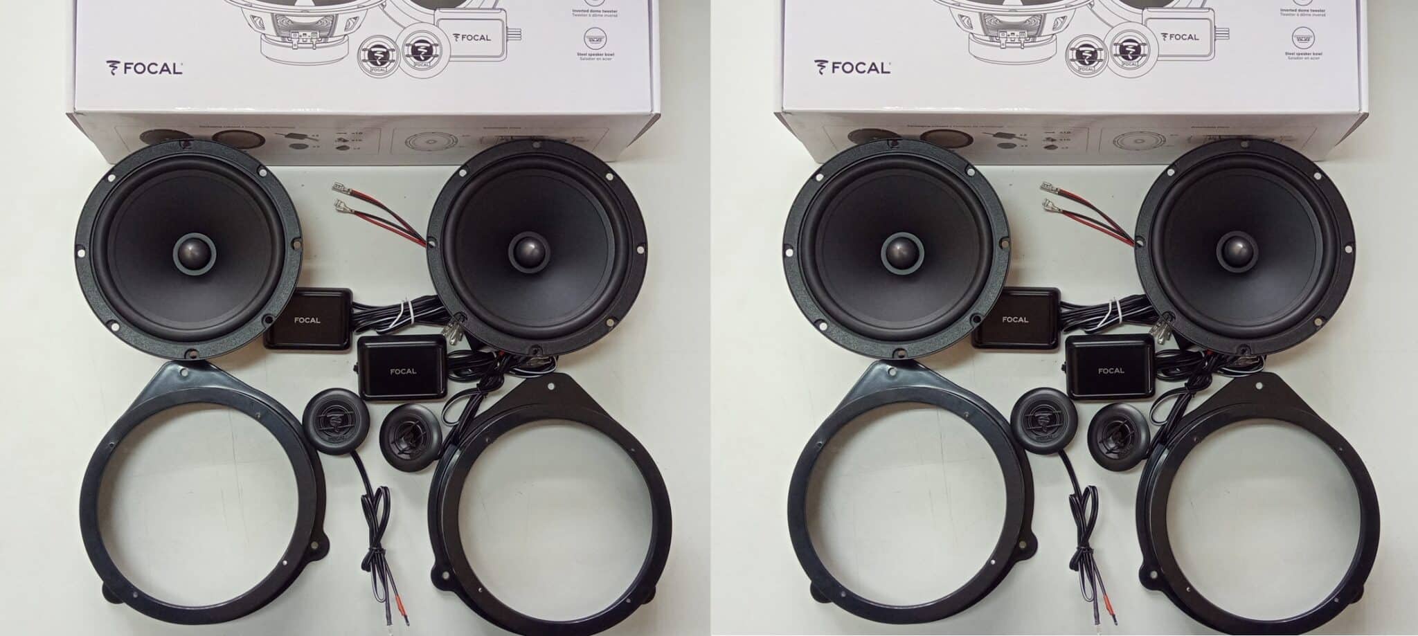 Kit 8 altoparlanti Focal per AUDI A3 8PA Sportback dal 2004 al 2013 Anteriori e Posteriori