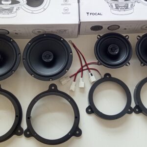Kit 4 altoparlanti FOCAL per Dacia Sandero II serie dal 2016 al 2021 Anteriori e Posteriori
