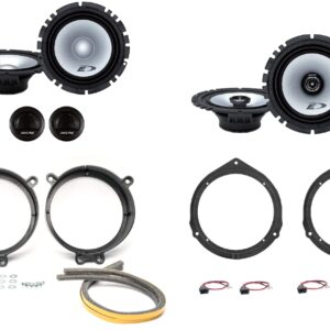 Kit 6 altoparlanti Alpine per Mercedes CLK W209 Anteriori e Posteriori