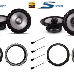 Kit 6 altoparlanti Alpine S2 per Jaguar XJ (X350) serie dal 2004  Anteriori e Posteriori