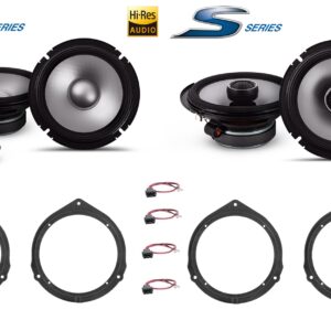 Kit 6 altoparlanti Alpine S2 per Mercedes classe M (W166) serie dal 2011 al 2015 Anteriori e Posteriori