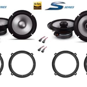 Kit 6 altoparlanti Alpine S2 per Ssangyong Rexton serie dal 2001 al 2017 Anteriori e Posteriori