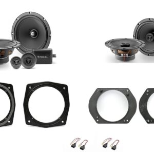 Kit 6 altoparlanti FOCAL per Mitsubishi Pajero V80 3 porte serie dal 2000 al 2018