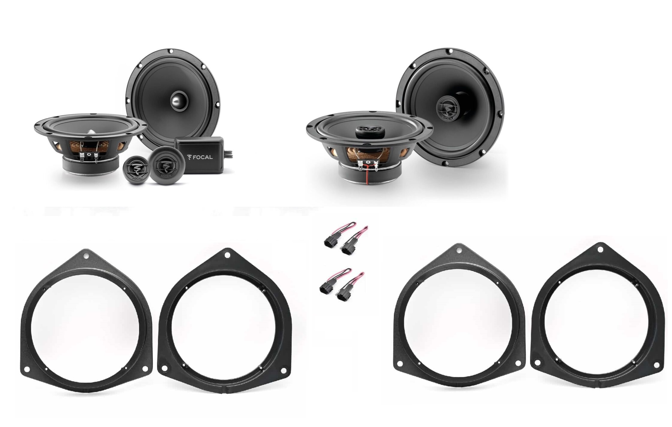 Kit 6 altoparlanti Focal per Kia Sportage serie (JE) dal 2004 al 2010 Anteriori e Posteriori