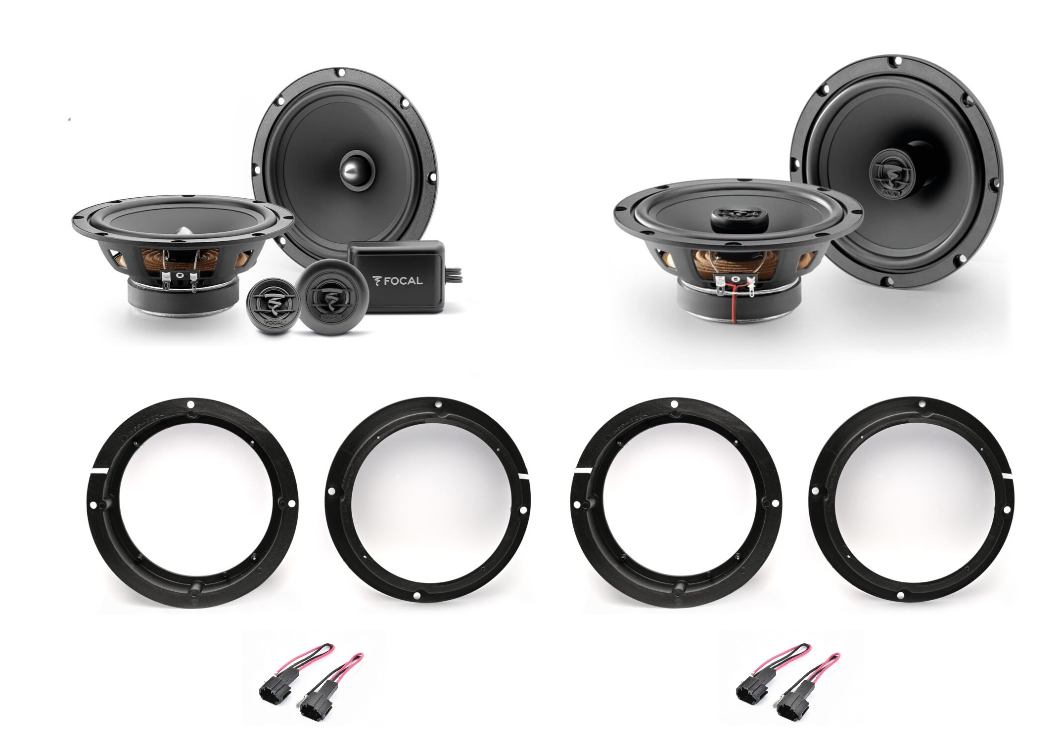 Kit 6 altoparlanti Focal per Kia Soul II serie dal 2014 al 2017 Anteriori e Posteriori